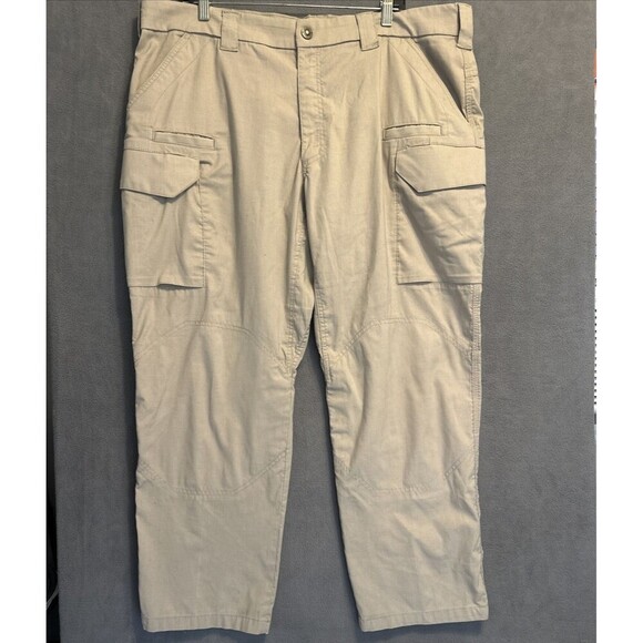 Lot of 2 First Tactical RipStop Cargo Pants Combat Outdoor Mens 42X30 Tan Khaki - Picture 2 of 13